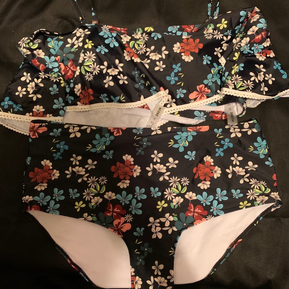 two piece bathing suit